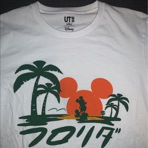 Disney Uni-Qlo Logo T-shirt | White | XL